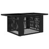 vidaXL Garden Lifting Up Table Black 100 x 55 x 37 cm