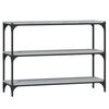 vidaXL Book Cabinet Grey Sonoma 100x33x70.5cm Engineered Wood and Steel