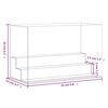 vidaXL Display Box Transparent 25x12x16 cm Acrylic