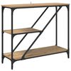 vidaXL Console Table Artisan Oak 88.5 x 30 x 75 cm Engineered Wood