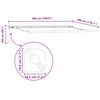 vidaXL Awning Frame Manual White 500 x 300 cm Aluminium