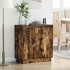 vidaXL Sideboard Smoked Oak 71 x 34.5 x 75 cm Engineered wood