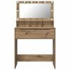 vidaXL Bedroom Dressing Tables Artisan Oak 80 x 39.6 x 135 cm