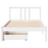 vidaXL Bed Frame without Mattress White 90x200 cm Solid Wood Pine