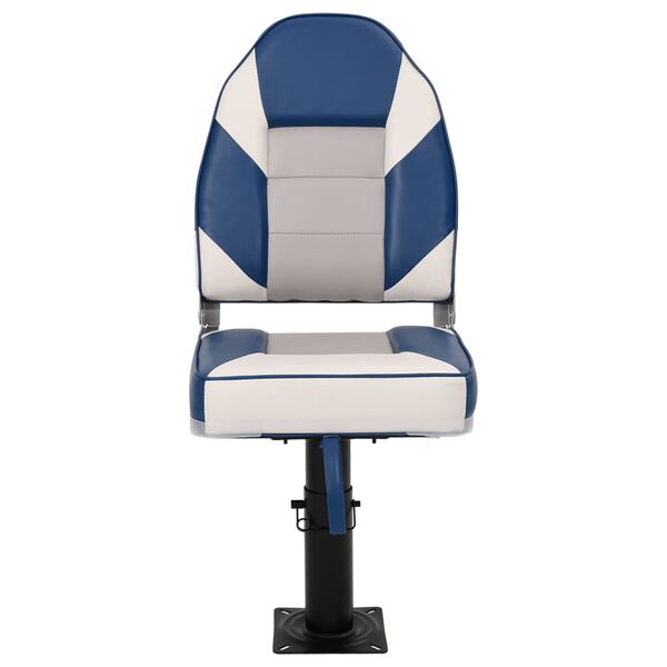 vidaXL Boat Seat with Pedestal Height Adjustable 360&deg; Rotatable