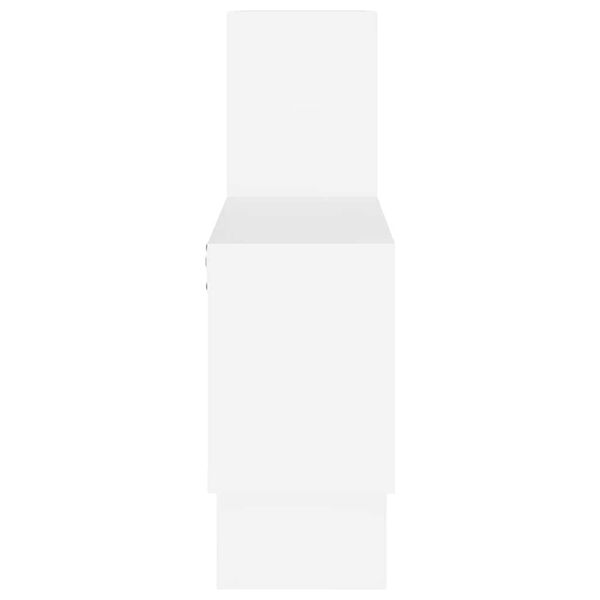 vidaXL Car-shaped Wall Shelf White 82x15x51 cm Engineered Wood