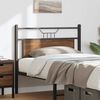 vidaXL Headboard Brown Oak 107 cm Engineered Wood and Steel