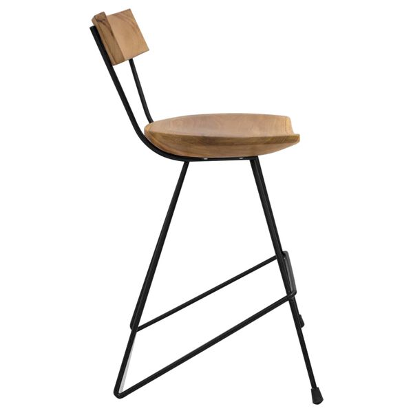 vidaXL Dining Chairs 2 pcs Solid Teak Wood