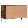 vidaXL TV Cabinet Smoked Oak 80x36x50 cm Engineered Wood