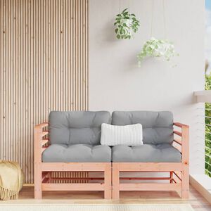 vidaXL Garden Corner Sofas 2 pcs Solid Wood Douglas