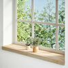vidaXL Window Sills 2 pcs Untreated 80x20x2 cm Solid Wood Oak