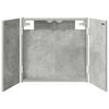vidaXL Dartboard Cabinet Concrete Grey 56 x 12 x 53.5 cm
