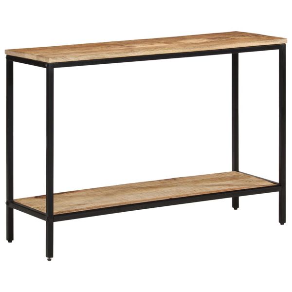 vidaXL Console Table 100x35x70 cm Solid Rough Wood Mango
