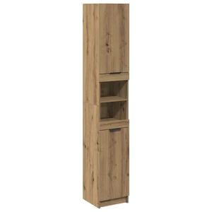 vidaXL Bathroom Cabinet Artisan Oak 32x34x188.5 cm Engineered Wood