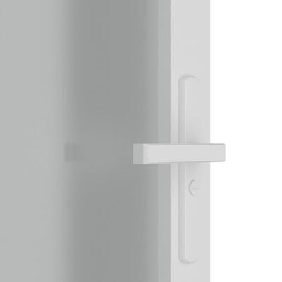 vidaXL Interior Door 93x201.5 cm White Matt Glass and Aluminium