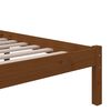 vidaXL Bed Frame without Mattress Honey Brown Solid Wood 200x200 cm