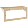 vidaXL Coat Rack Hill White and Honey Brown 90 x 35 x 41.5 cm