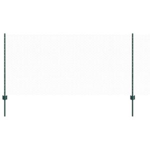 vidaXL Outdoor Hexagonal Fence with Post 25 x 1 m PVC-Coated Steel