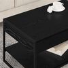 vidaXL Coffee Table Black Oak 80 x 50 x 40 cm Engineered Wood