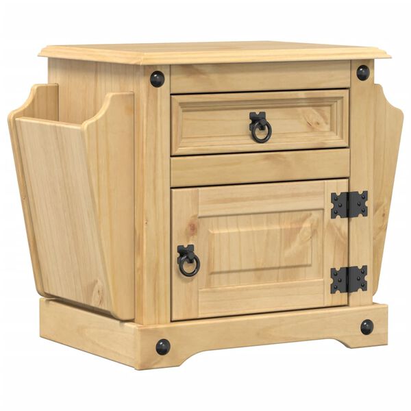 vidaXL Bedside Cabinet Corona 45x35x47.5 cm Solid Wood Pine