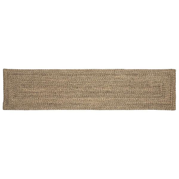 vidaXL Area Rugs Rectangular Natural and Black 60 x 300 cm Jute