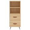 vidaXL Sideboard Sonoma Oak 34.5x34x90 cm Engineered Wood