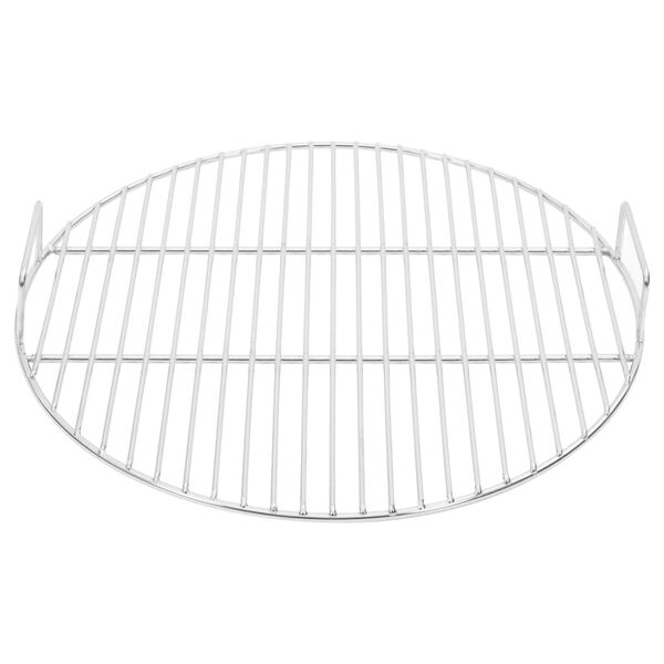 vidaXL BBQ Grill Grate with Handles Round &Oslash;44.5 cm 304 Stainless Steel