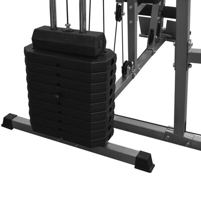 vidaXL Multi-functional Fitness Home Gym 65 kg