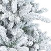 vidaXL Artificial Hinged Christmas Tree White 180 cm PVC and Steel