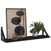 vidaXL Wall Shelves 2 pcs Black 60x15x15.5 cm