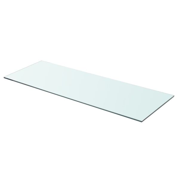vidaXL Shelves 2 pcs Panel Glass Clear 80x30 cm