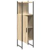 vidaXL Bathroom Cabinet Beige 33 x 33 x 120.5 cm Engineered wood