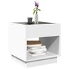 vidaXL Coffee Table with Infinity LED White 40x40x50 cm