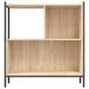 vidaXL Bookcase Sonoma Oak 72x28x77.5 cm Engineered Wood