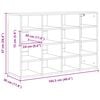 vidaXL Shoe Cabinet Concrete grey 103 x 30 x 67 cm Engineered Wood