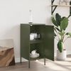 vidaXL Sideboard Olive Green 36x39x79 cm Steel