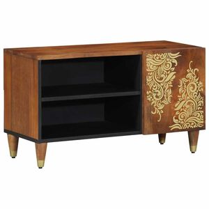 vidaXL TV Cabinet Honey Brown 80 x 33 x 46 cm Solid Mango Wood