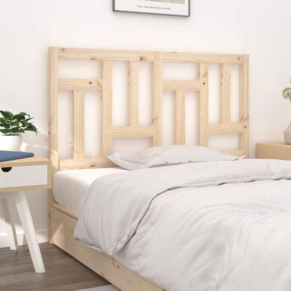 vidaXL Bed Headboard 125.5x4x100 cm Solid Wood Pine