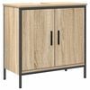 vidaXL Bathroom Furniture Set with Shelf 3 pcs Brown Engineered wood