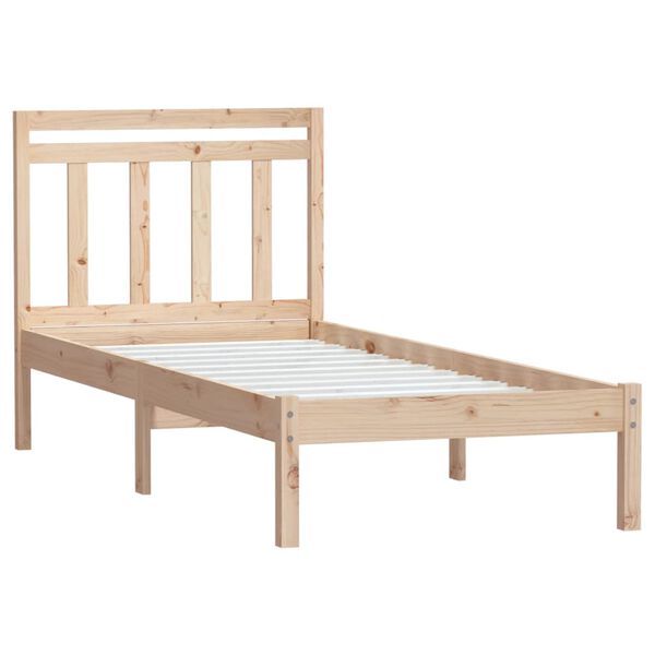 vidaXL Bed Frame without Mattress Small Single Solid Wood
