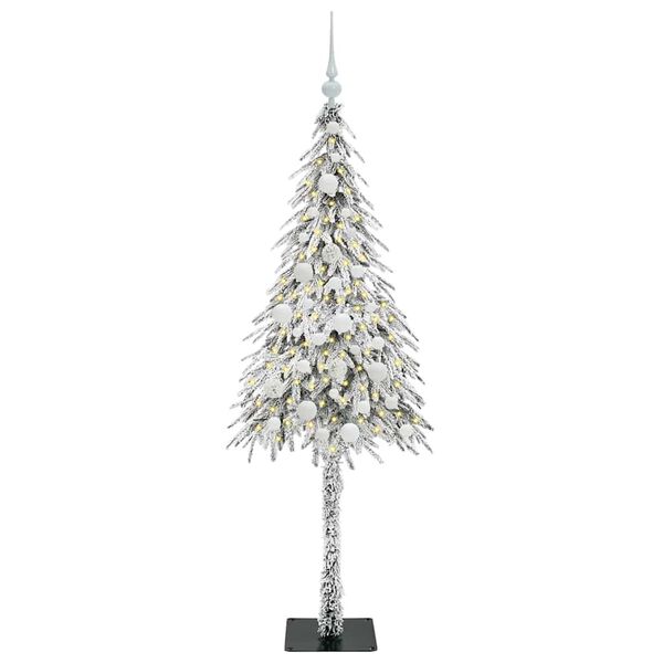 vidaXL Christmas Tree with 150 LEDs White 150 cm PE and Steel