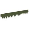 vidaXL Lawn Edging 50 pcs 103 x 15 cm metal Olive Green