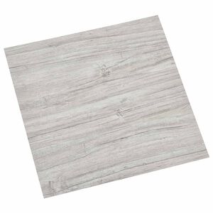 vidaXL Self-adhesive Flooring Planks Light Grey and White