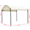 vidaXL Gazebo Fabric Cream White