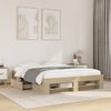 vidaXL Bed Frame without Mattress Sonoma Oak 160x200 cm Engineered Wood