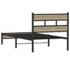 vidaXL Bed Frame without Mattress Sonoma Oak 80x200 cm Engineered Wood