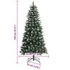 vidaXL Artificial Christmas Tree with 150 LEDs with Stand Green 120 cm