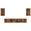 vidaXL TV Cabinet Set Wall-mounted 5 pcs Smoked Oak Engineered Wood
