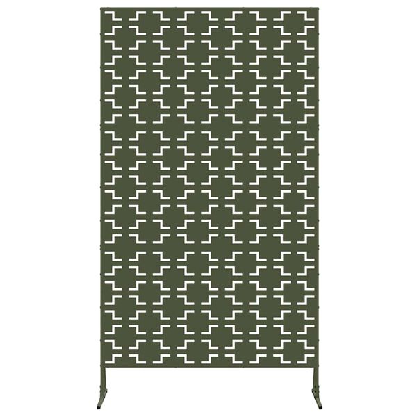 vidaXL Privacy Screen Olive 100 x 50 x 180 cm Steel