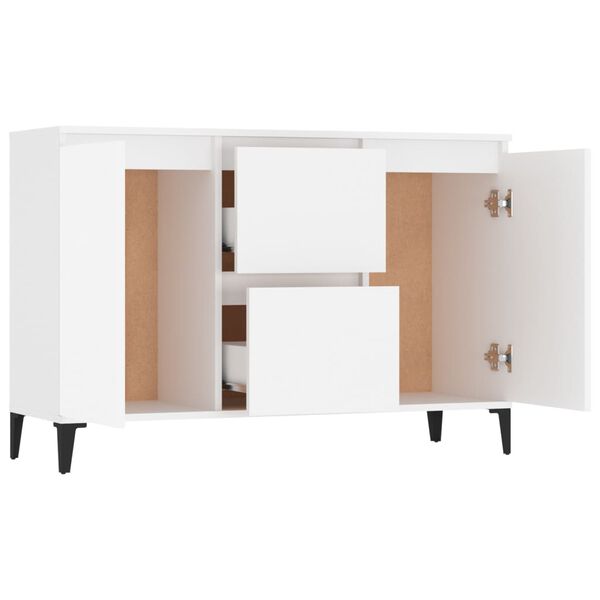 vidaXL Sideboard White 102x35x70 cm Engineered Wood